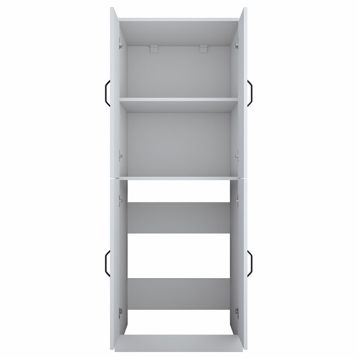 Hanah Home KD109 - 3198 Armario para Lavadora Blanco 70x181.8x72.5 cm Aglomerado Melamina Montaje Pared Organización Lavadero